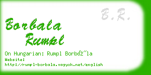 borbala rumpl business card